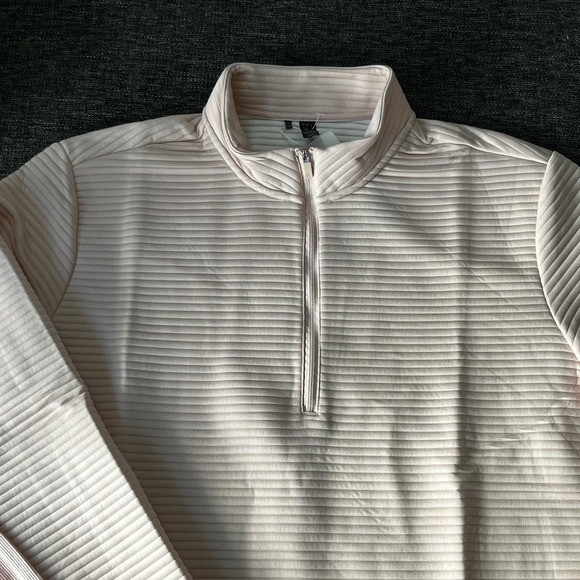 Adidas Golf Jacket Mens Large Pink Ultimate365 DWR Textured Water Repellent - Picture 2 of 11